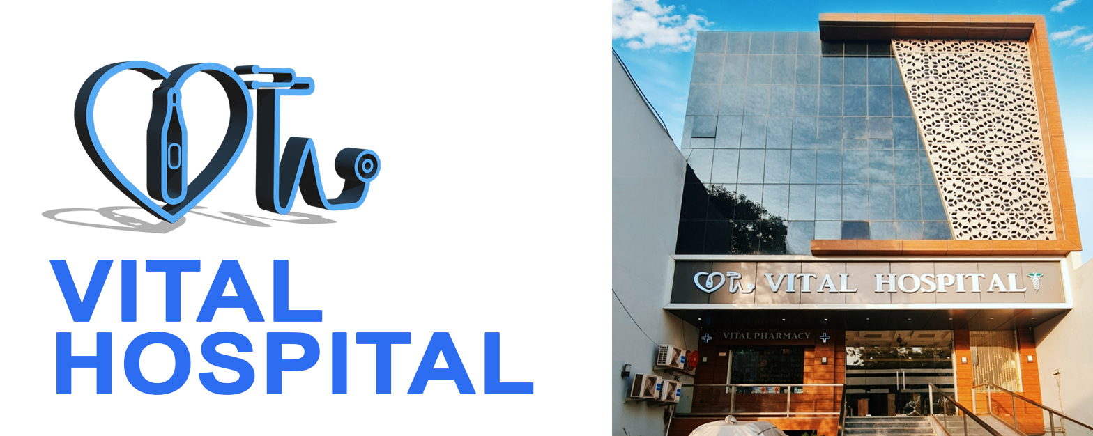 Vital Hospital modern building with advanced healthcare facilities